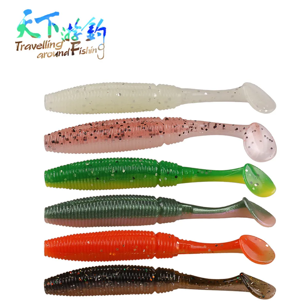 

Мягкая силиконовая рыболовная приманка TAF, 80 мм, 4,6 г, искусственная пластиковая приманка для ловли щуки, окуня, карпа