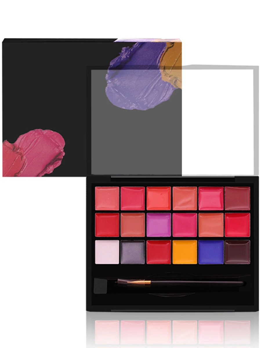 

18 цветов Помада тарелка темпераментный Макияж матовая помада частная этикетка логотип оптовая продажа