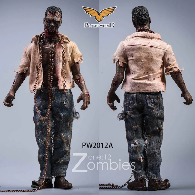 

In stock 1/12 POCKET WORLD Zombie PW2012 full set action figure doll