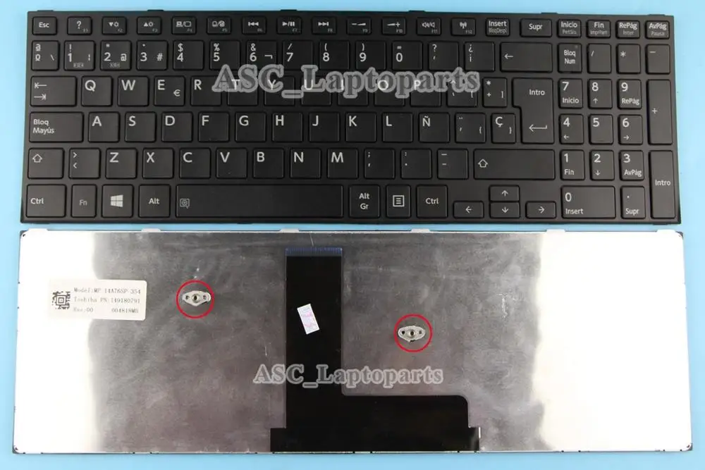 

New Spanish Teclado Keyboard For Toshiba Satellite R50-B c50-B c50D-B C50dt-B Laoptop , Black Frame Black