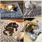 Коврик для домашних животных, фланелевая кровать для собаки, зимнее утолщенное теплое одеяло для кошек и собак, спальный чехол для щенков, полотенце, подушка для маленьких, средних и больших собак
