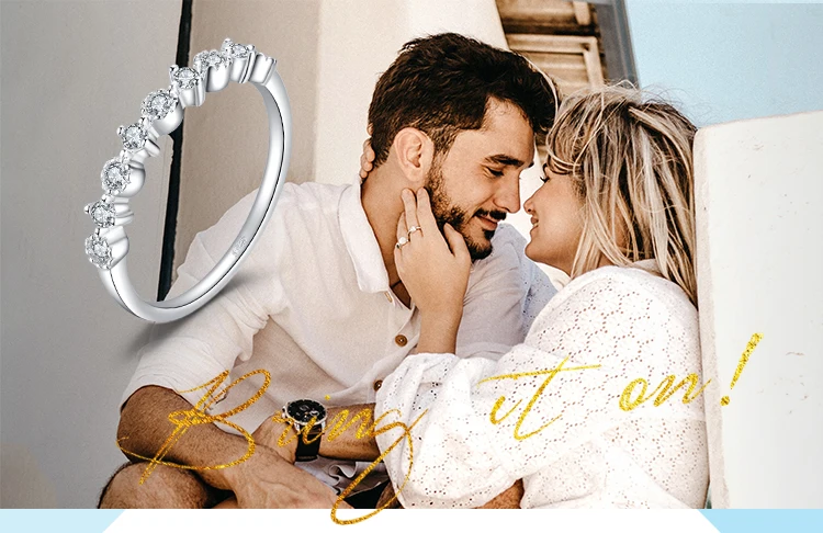 Jewelrypalace классический weddig кольцо для Для женщин Настоящее стерлингового серебра 925 Модные украшения подарок для друзей