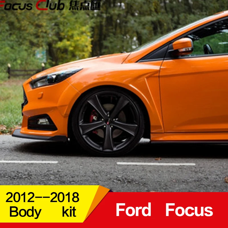 Подходит для Ford Focus, обвес, крыло, хэтчбек ST 2012 13 14 15 16 17 18 лет, Воздухозаборники, вентиляционная крышка, широкий корпус, аксессуары