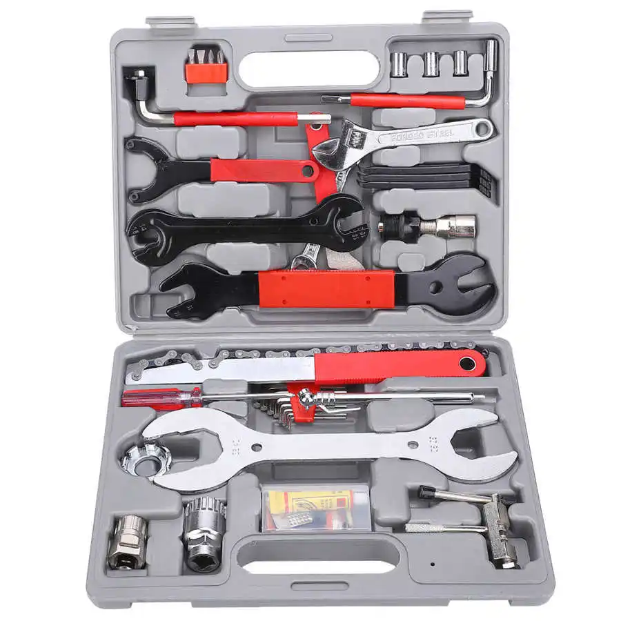 44 шт./компл. ручной набор инструментов гаечный ключ для ремонта велосипеда Чехол