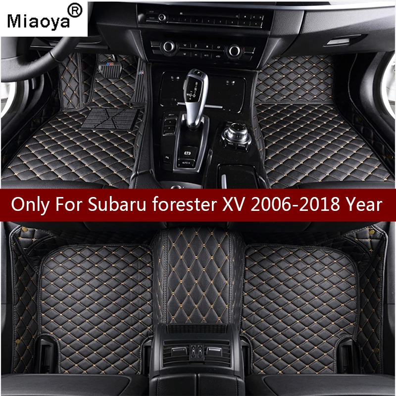 

Кожаные автомобильные коврики Miaoya для Subaru forester XV 2006-2013 2014-2016 2017