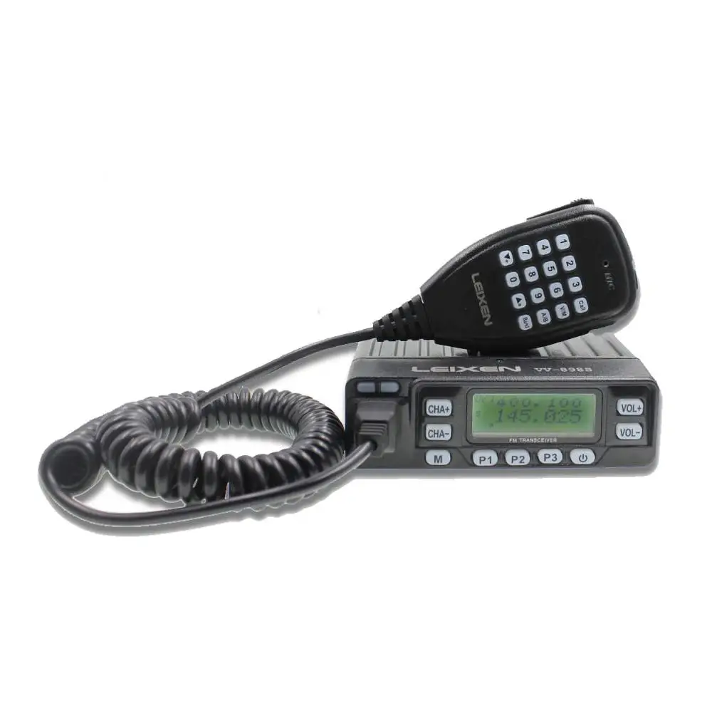 LEIXEN VV-898S Mini Moblie Radio 136-174&400-480MHz Dual Band Car Transceiver Amateur Ham Radio + USB Programming Cable