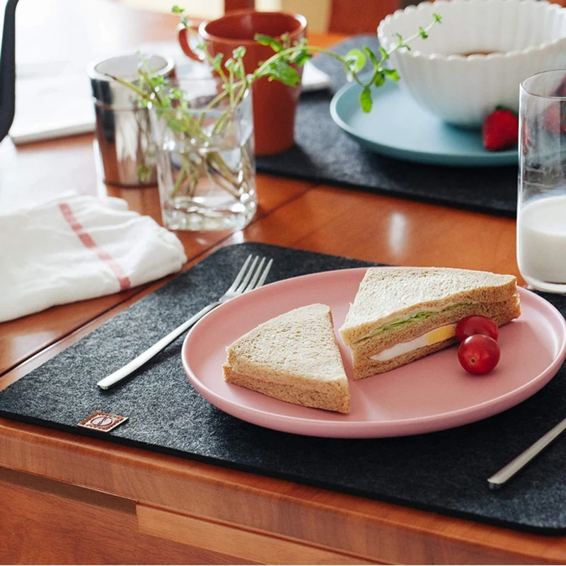 Фетровые салфетки 6 шт. в наборе черный коврик для стола можно протереть 45х32 см