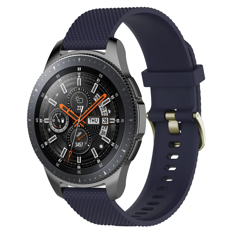 Силиконовый ремешок для наручных часов Samsung Galaxy Watch 46mm SM-R800 Xiaomi Huami amazfit 2 stratos LG W100