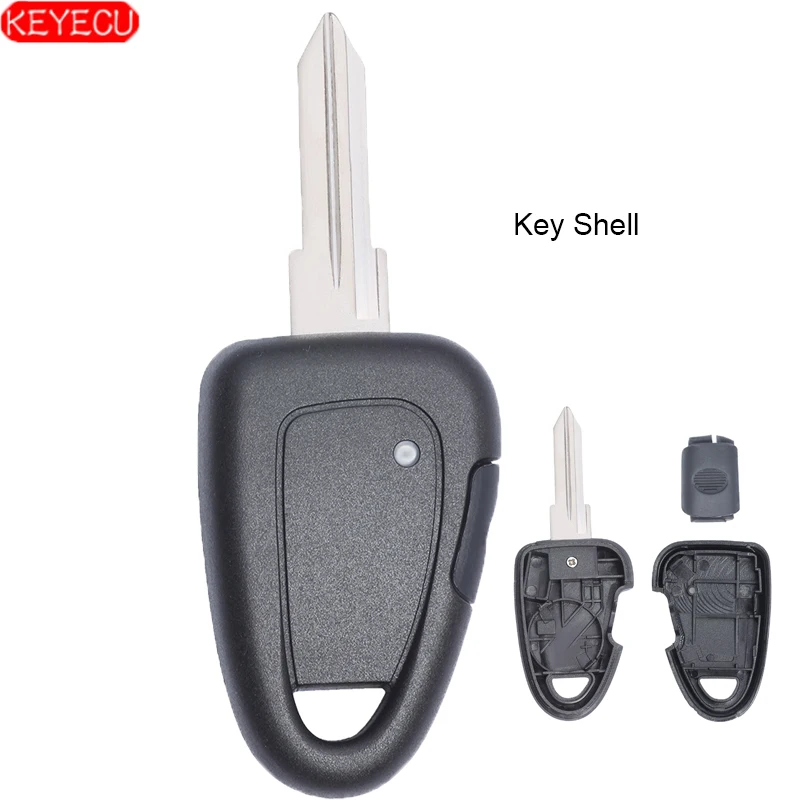 KEYECU 10 шт./лот сбоку 1 корпус для ключей на кнопке GT15R лезвие дистанционного ключа