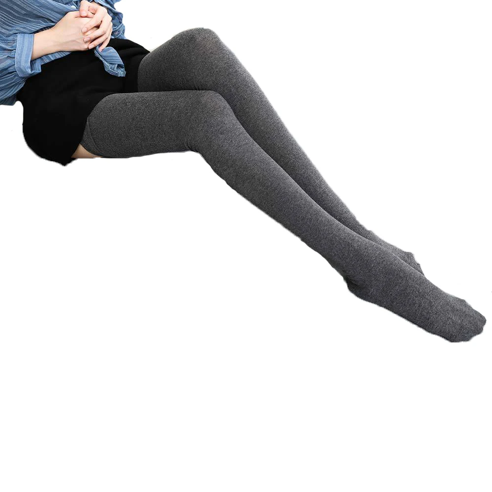 

European And American Autumn Winter Stockings 80CM Cotton Socks Women Over The Knee New High Q604