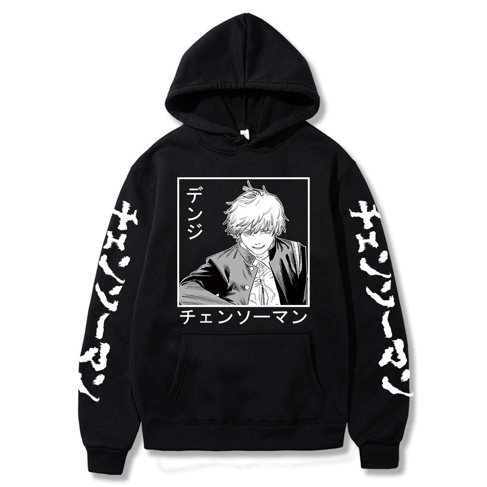 

2021 Anime Chainsaw Man Graphic Long Sleeve Hoodies Harajuku Hoodie Pullover Tops