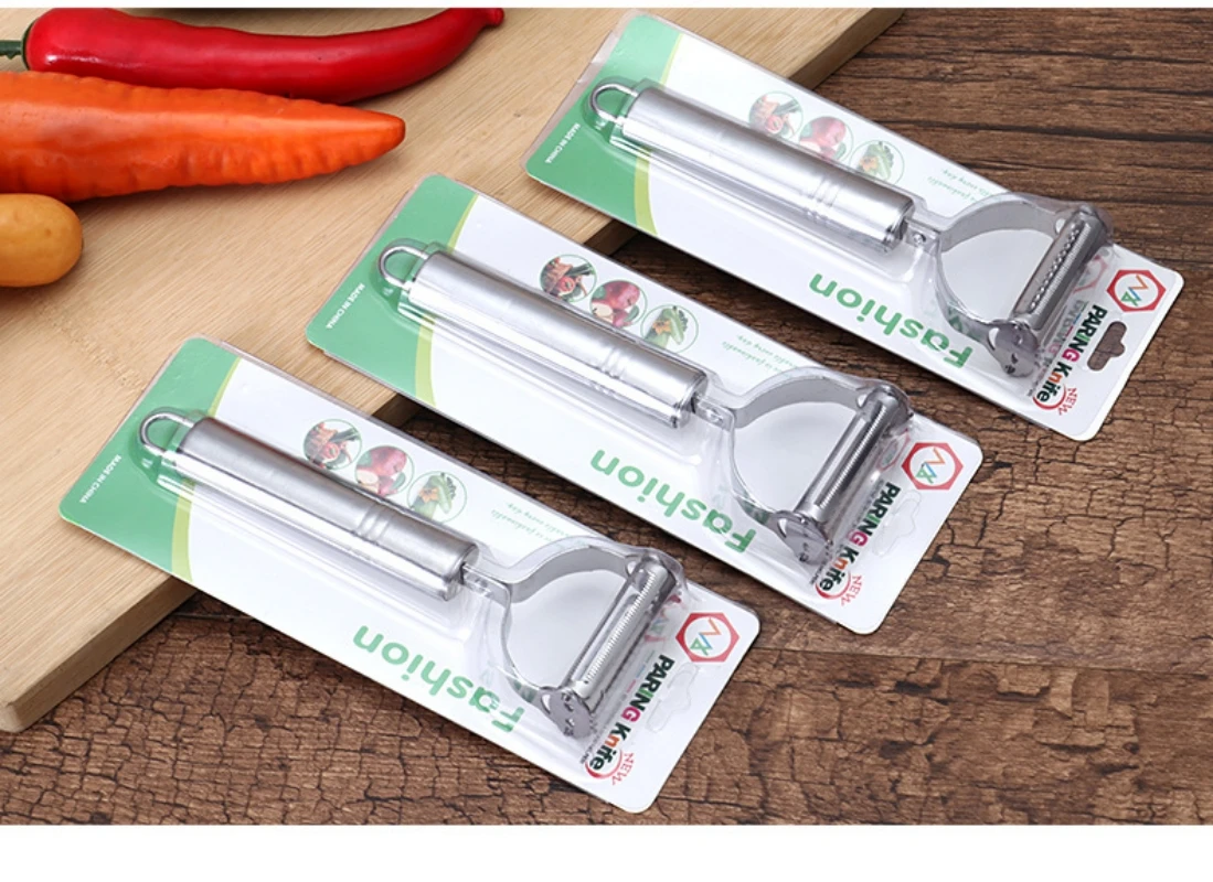 

Double-headed smiling face multifunctional stainless steel apple peeler fruit peeler potato grater kitchen gadget ZD