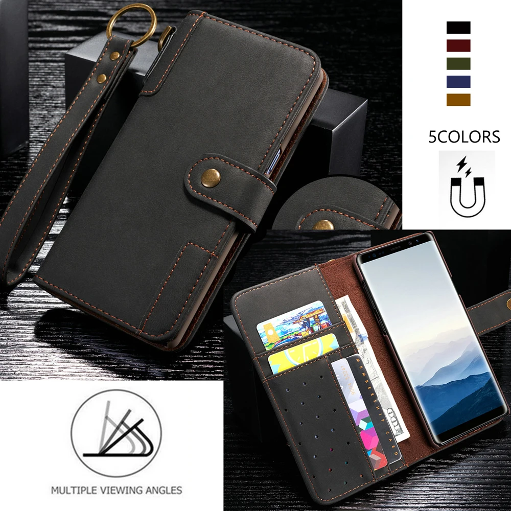 

Luxury Wallet Bag Phone Case For Samsung Galaxy A20 / A30 / A40 / A50 / A70 / A20E Pocket Card-Slot Magnetic Flip Cover