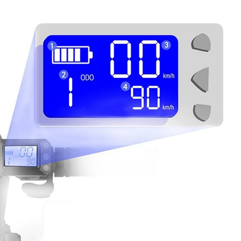 24V 36V Adjustable Electric Scooter Instrument Display Screen Switch Accelerator For 5.5 Inches Parts | Спорт и развлечения