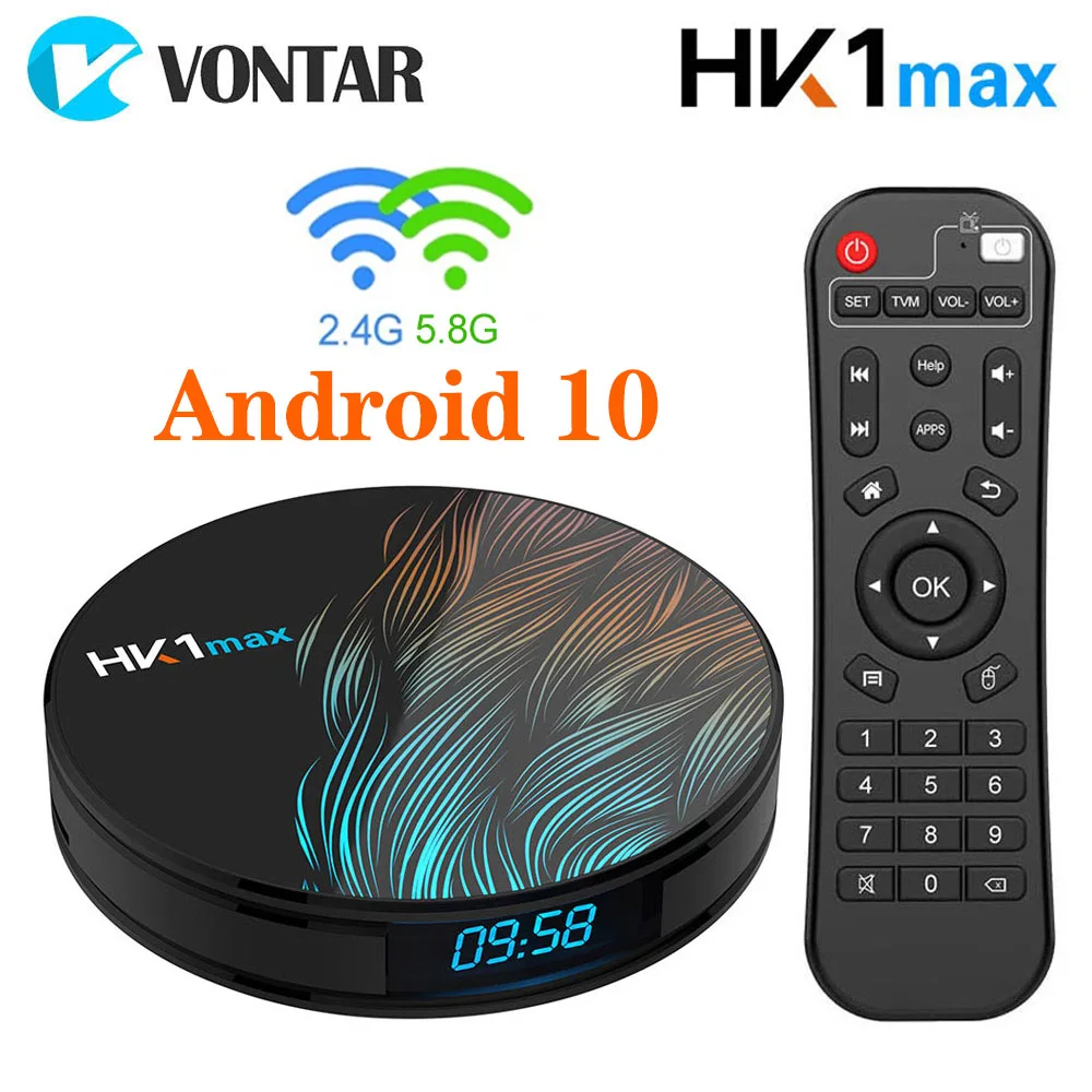 ТВ приставка HK1 MAX 4 Гб 64 ГБ Android 10 0 Rockchip 1080p 4K Wifi Google Store Youtube Smart TVBOX