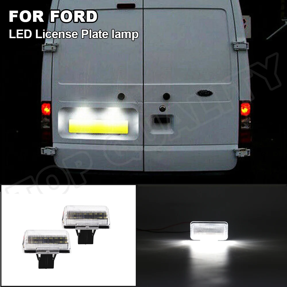 

For Ford Transit MK6 MK7 1985-2013 Connect 2002-2013 4388111 Tail Lamp LED License Plate Light Number Plate Lamps Error Free
