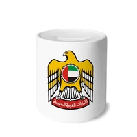 united arab emirates national emblem money box saving banks ceramic coin case kids adults