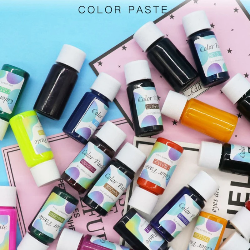 

Colors Epoxy UV Resin Coloring Dye Liquid Epoxy Pigment Resin Colorant Fading Resistance10ml Translucent Make Jewelry Pigment