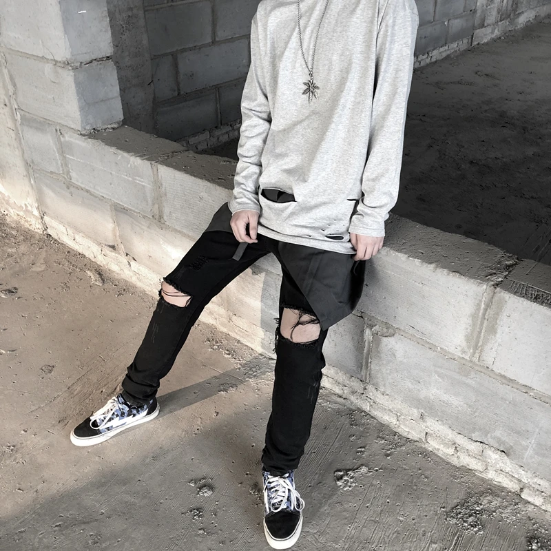 Лето 2020 женская уличная свободная футболка с длинным рукавом для мужчин Польша