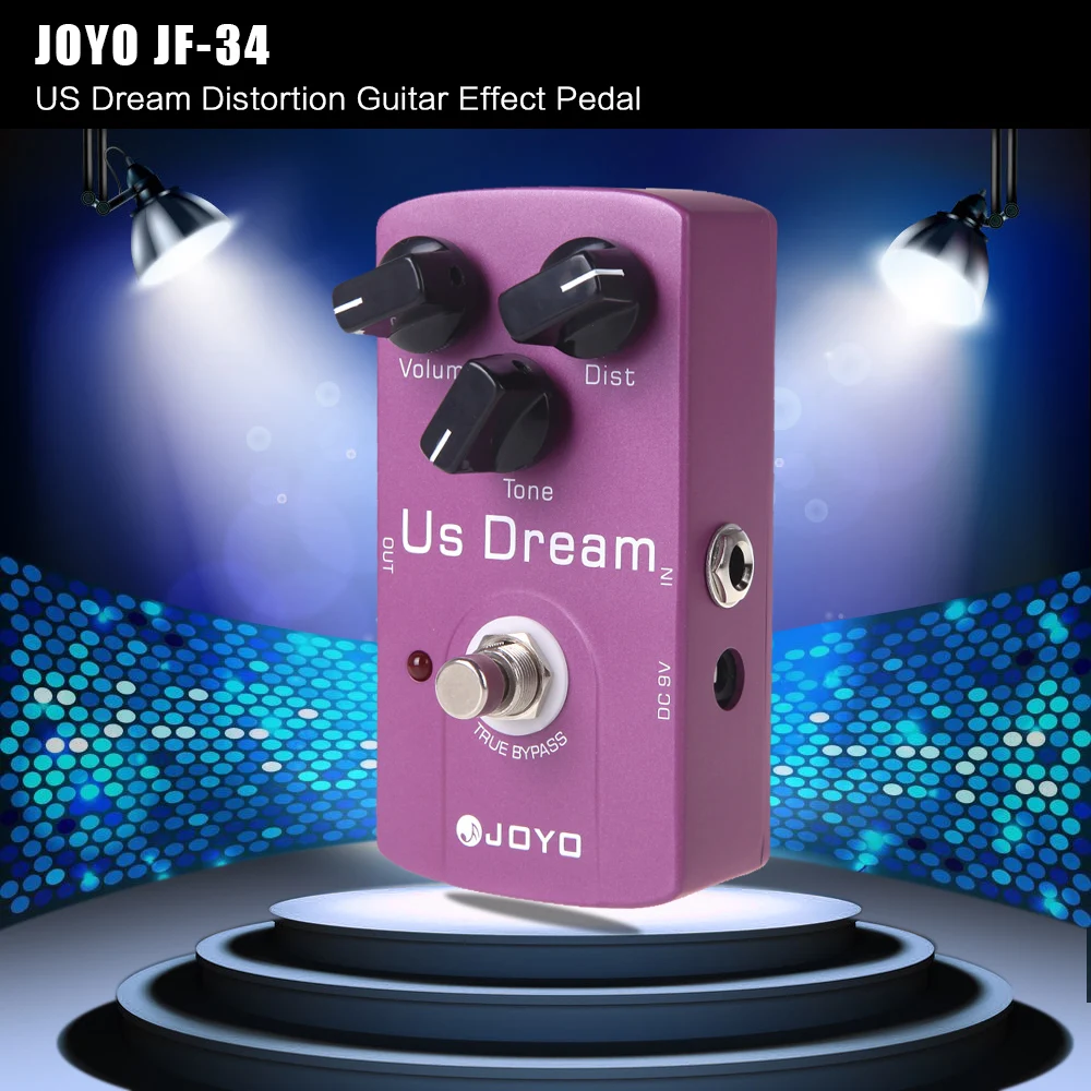 

JOYO JF-34 педаль для гитарных эффектов, настоящий обходной усилитель для гитары, педаль для имитации эффектов, аксессуары для гитары, усилитель...