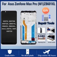 ЖК-экран в сборе для Asus Zenfone Max Pro (M1) ZB601KL/ZB602K с передним сенсорным стеклом, X00TD оригинальный черный ЖК-дисплей