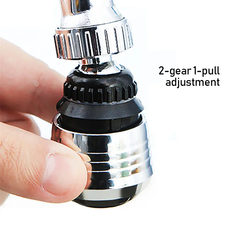 

360Degree Faucet Nozzle Water Sprayer Flexible Sink Faucet Stainless Steel Water Tap Nozzle Water Saving Kitchen Bathroom Faucet