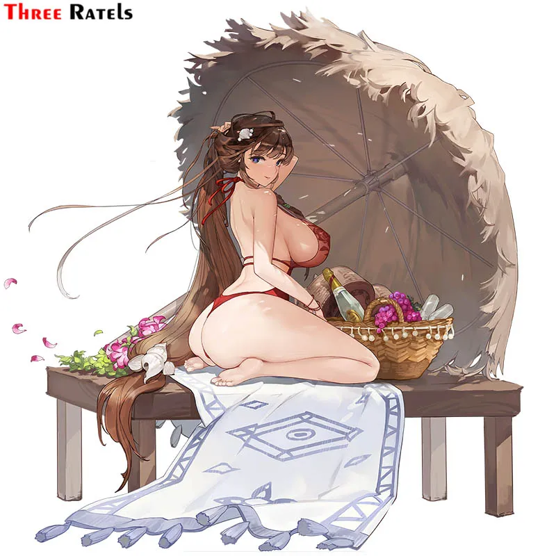 Наклейка для видеоигр Three Ratels F133, униформа Hentai для сексуальной девушки, наклейка для последнего происхождения автомобиля, мотоцикла, скейтборда, холодильника, наклейка для Iphone