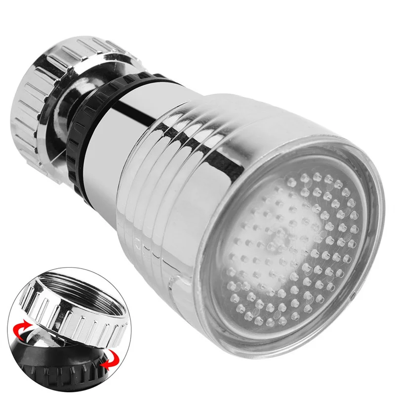 Кран со светодиодной подсветкой вращающийся на 360 светодиодный сов цветной |