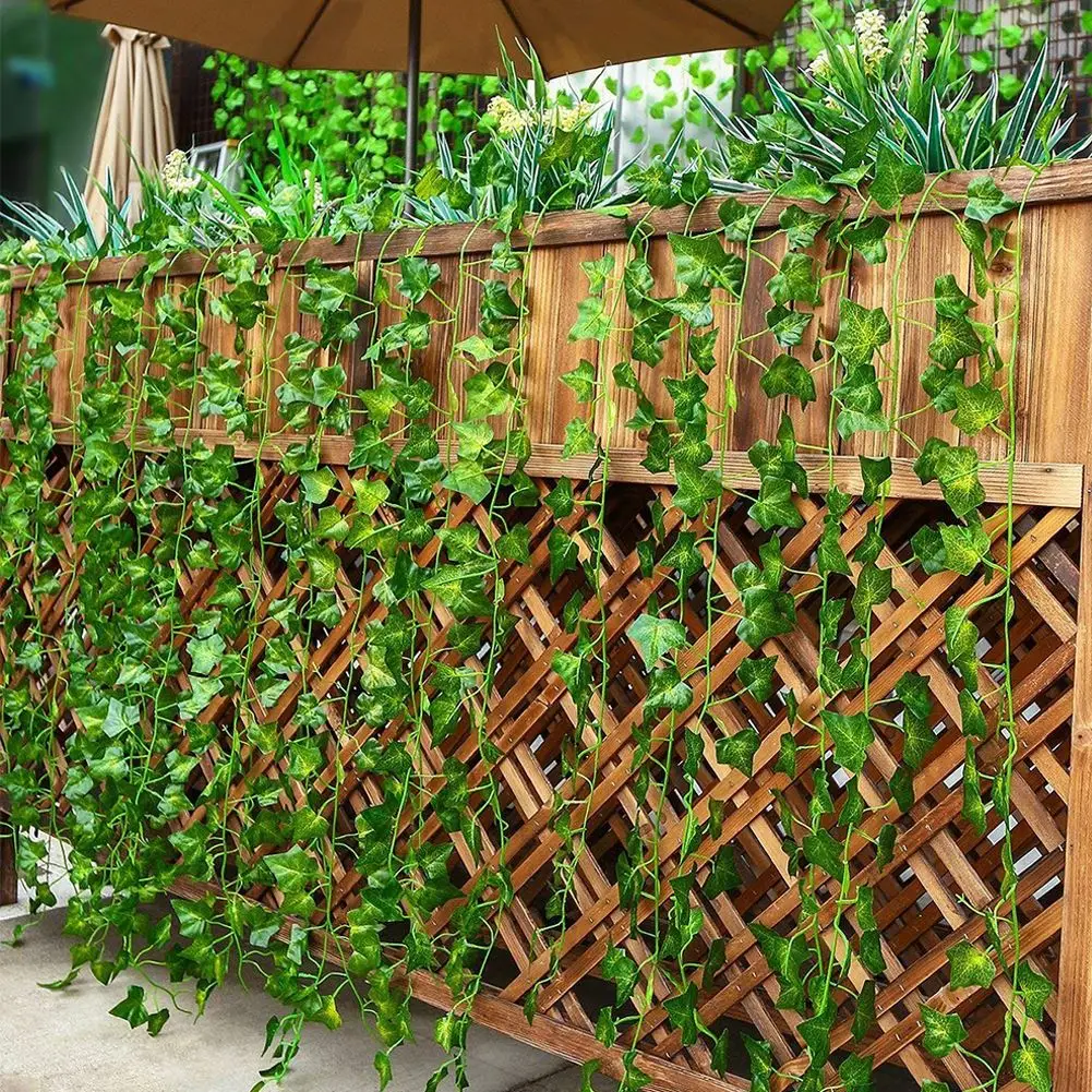 

Artificial Ivy Creeper Garland Fake Vines Wall Hanging Plants Greenery Leave Wedding Home Wholesale Hanging Garland Decor 2m