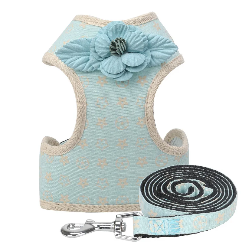 Кота собаки любимчика продукты жилет цветок Стиль приводит поводки