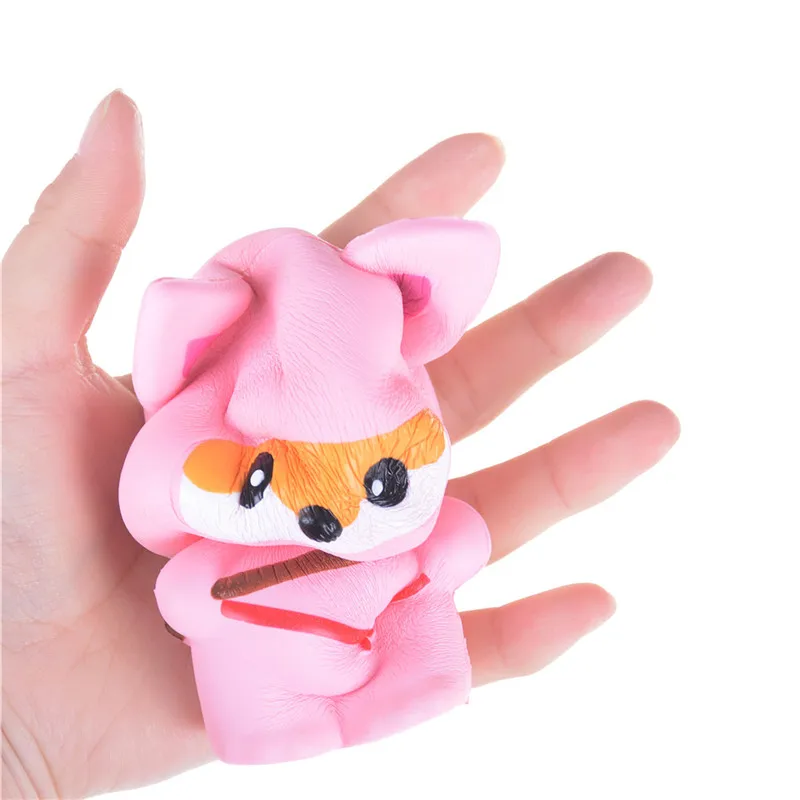 Животные кавайный ниндзя Мягкая панда/лиса/медведь большой хлеб мягкие медленно