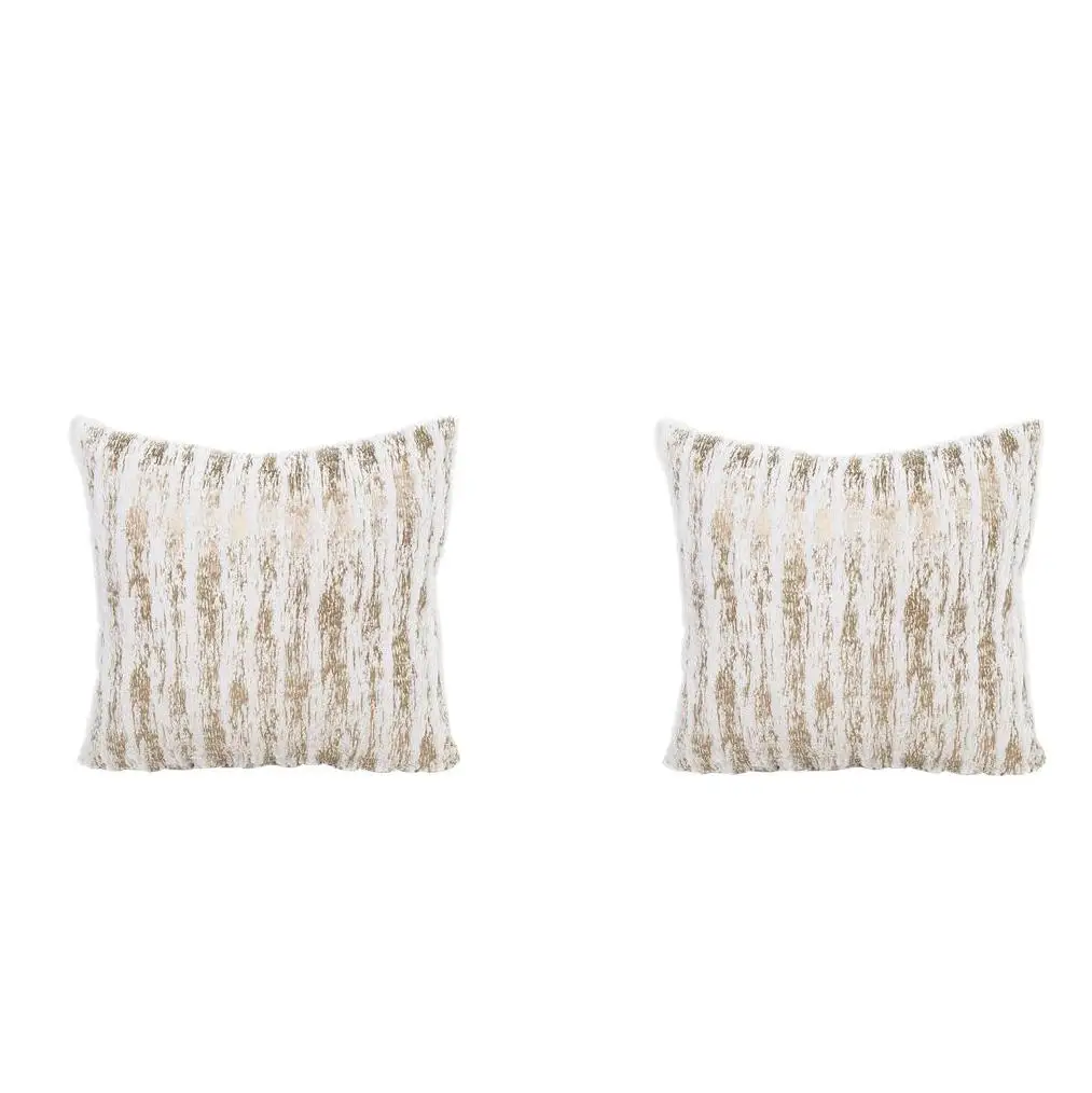 Throw Pillow Cover Home Decorative Plush Case Cushion with Hidden Zipper Beige | Дом и сад