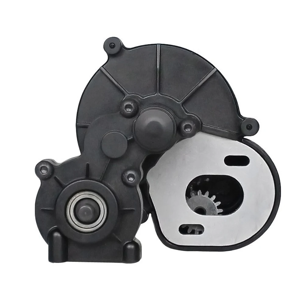 

Model Toy Black RC Car Gearbox DIY Easy Install Upgrade Durable 1:10 Crawler With Gear Spare Transmission For SCX10 90046 90047