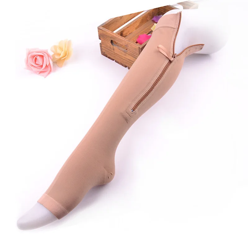 Модные зимние женские носки однотонные теплые плотные до колена новинка S53 |