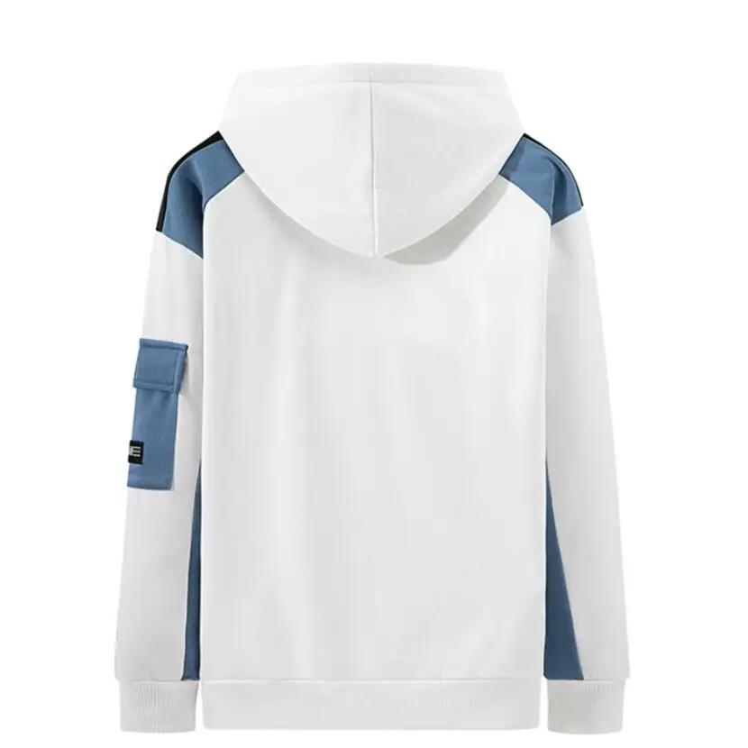 

Quality Brand Men Hoodie 2021 Spring Autumn Hip Hop Streetwear Man Pullover Sweatshirts Hoodies Stitching Color Male w1869