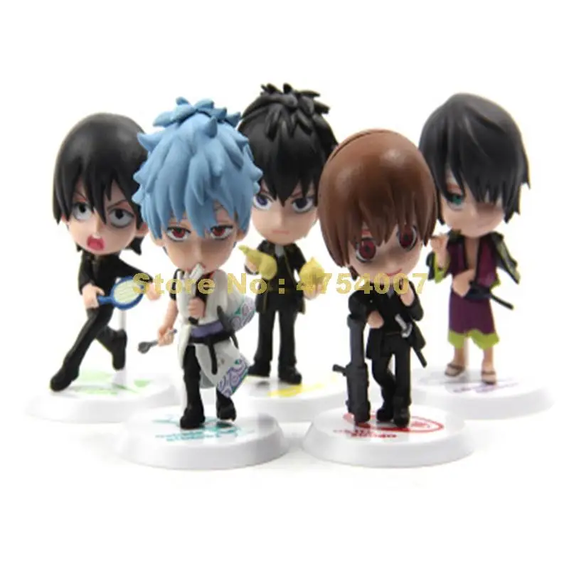 Экшн фигурки аниме 2 Gintama Silver Soul Sakata Gintoki katsurkotarou Hijikata Toushirou из ПВХ Q Версия 6 8 см