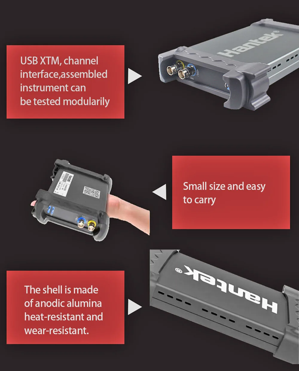 Hantek официальный 6022BE ноутбук USB цифровой осциллограф 2 канала 20 МГц Портативный Osciloscope 6022BL