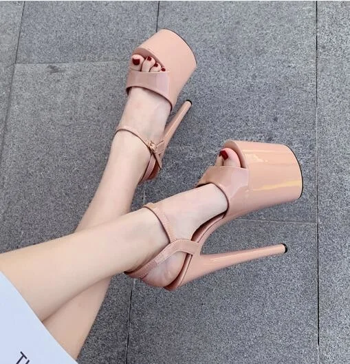 

2021 summer new sandals stage 20cm stage show sandals women's shoes