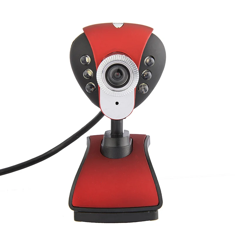 Веб камера TIOODRE с микрофоном USB 2 0 6 светодиодов|Видеорегистраторы| |