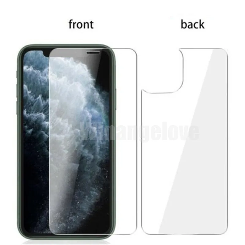

200 комплектов переднее и заднее закаленное стекло для IPhone 11 Pro max XR XS MAX X 8 Plus Защитная пленка для экрана прозрачная