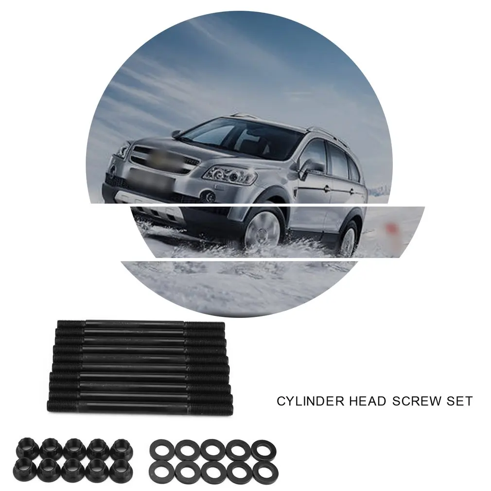 

Cylinder Head Screw Set Edge Bolt Kit Alloy Material Auto Repair Set Suitable For E36 325i 2.5L 6 Cyl M50 S50US S52US