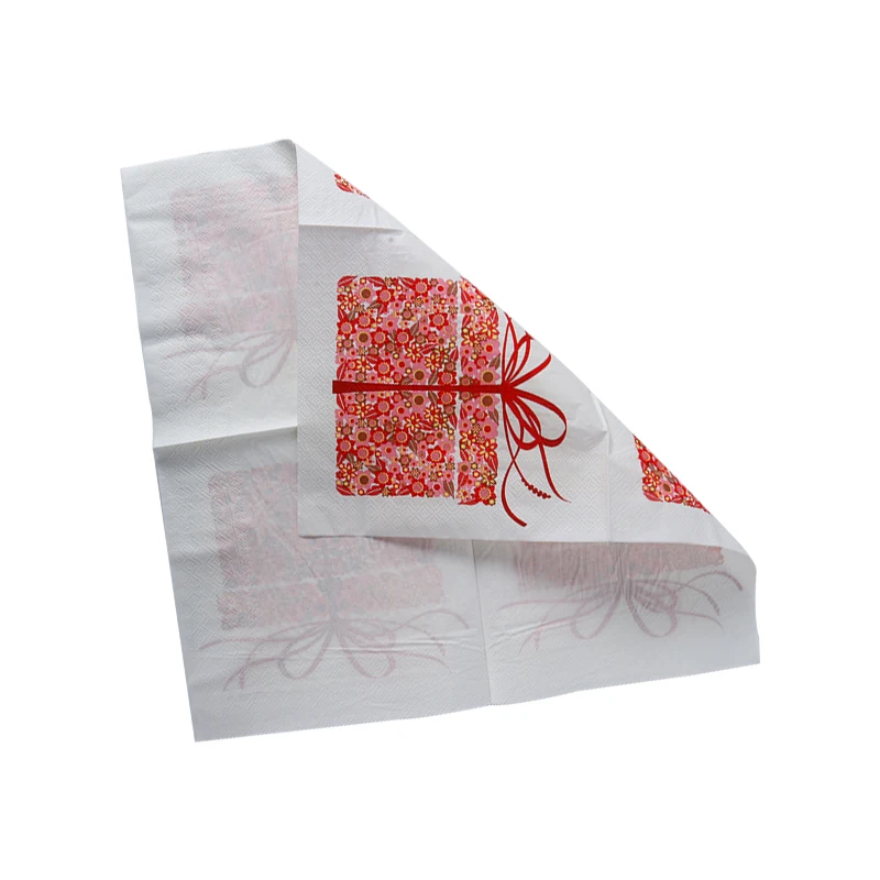 WEIGAO 20 шт салфетки с темой Рождества бумага Санта Клаус Снежинка Рождественский