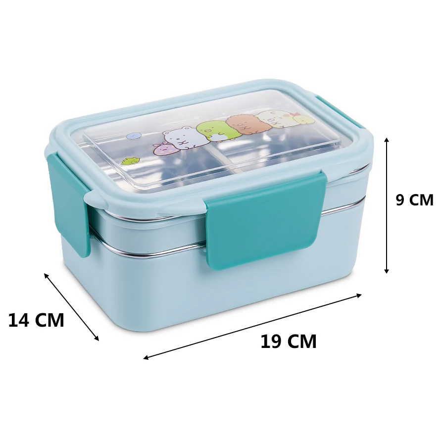 304 Ланч бокс из нержавеющей стали экологически чистый пищевой полипропиленовый