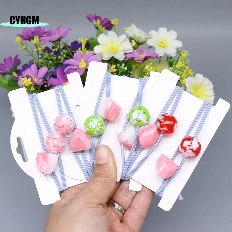 

New Fashion korean amber Hair rope Accessories for Women hair ties scrunchies designer elastic hair bands Girls Hair Band A06-4