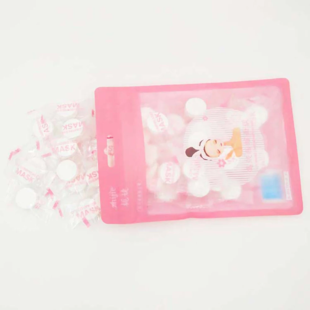 20/50/100 Tablets Disposable Compressed Mask Paper Non-woven Fabric DIY Add Essence Moisturizing Beauty Face Care Tool | Красота и