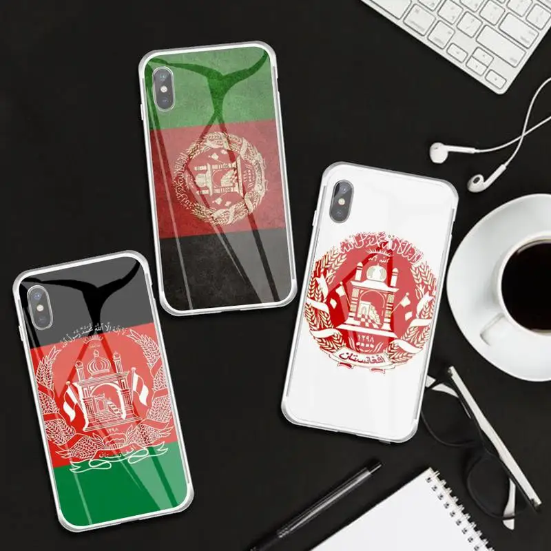 

Afghan Afghanistan Flag Phone Case Transparent Case For IPhone 6 6s 7 8 Plus X Xs Xr Xsmax 11 12 Pro Promax 12mini