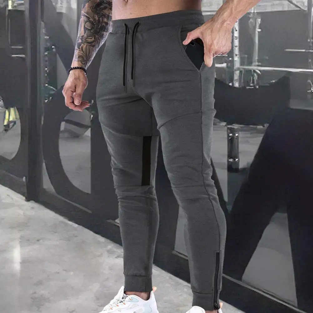 

Training Great Leisure Men Pants Long Male Trousers Pockets for Daily Wear