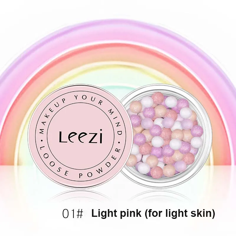 

LEEZI face makeup ball blusher rainbow colors pigment oil control long lasting waterproof brighten skin blush palette LZ027