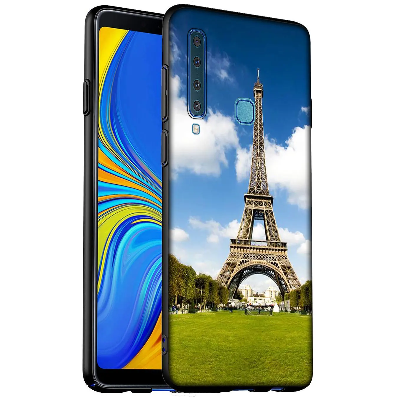 Франция Париж Эйфелева башня Мягкий силиконовый чехол для телефона Samsung Galaxy A6 A7 A8