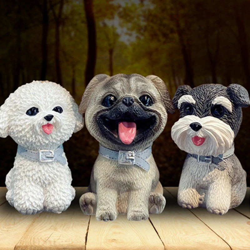 Брелок для ключей милая мультяшная семейная кукла с собакой маленький